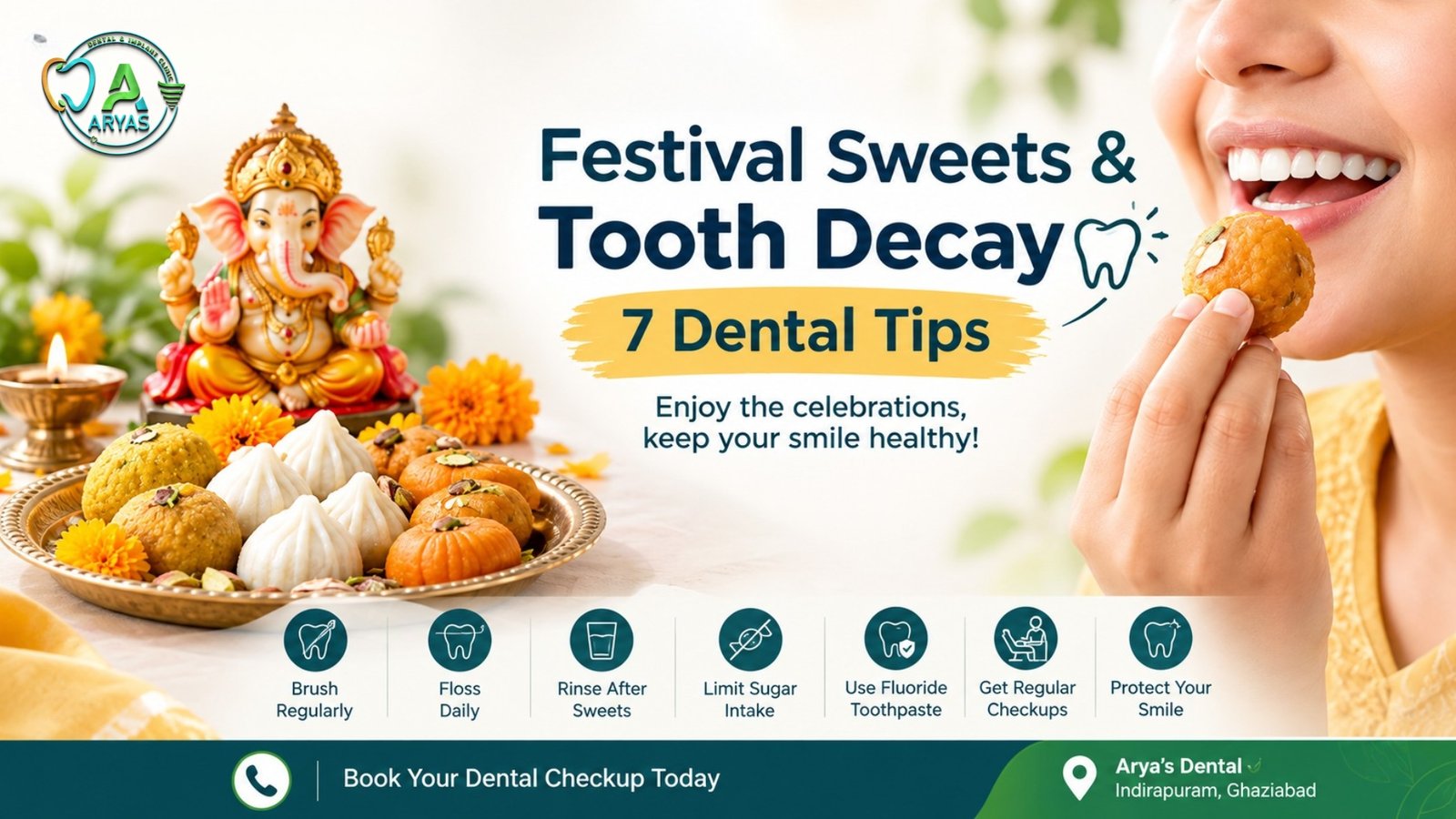 Festival Sweets and Tooth Decay: 7 Dental Tips for Ganesh Chaturthi